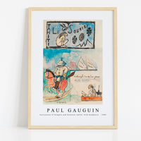 Paul Gauguin - Caricatures of Gauguin and Governor Gallet, with headpiece  1900