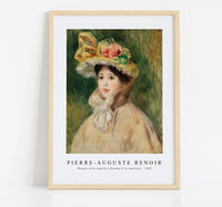 
              Pierre Auguste Renoir - Woman with Capeline (Femme Ã la capeline) 1890
            