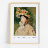 Pierre Auguste Renoir - Woman with Capeline (Femme Ã la capeline) 1890