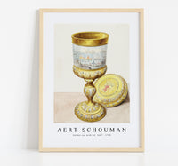 
              Aert schouman - Golden cup with lid-1667-1748
            