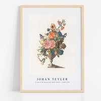 Johan Teyler - A vase with flowers by Johan Teyler (1648-1709)