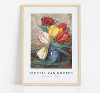 
              Sientje Van Houten - Tulips in a vase 1834-1909
            
