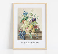 
              Jean Bernard - Still life of flowers and fruits
            