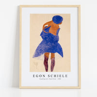 Egon Schiele - Standing Girl, Back View 1908