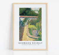 
              Georges Seurat - The Watering Can–Garden at Le Raincy 1883
            