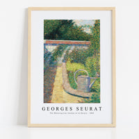 Georges Seurat - The Watering Can–Garden at Le Raincy 1883