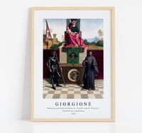 
              Giorgione - Madonna and Child between St. Francis and St. Nicasius (Castelfranco Madonna) 1505
            