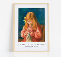 
              Pierre Aguste Renoir - Jean Renoir Sewing 1899-1900
            