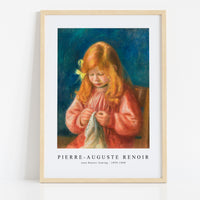 Pierre Aguste Renoir - Jean Renoir Sewing 1899-1900