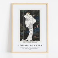 George Barbier - Costumes Parisiens, No.112 Manteau de velours from Journal des Dames et des Modes 1913