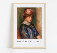 
              Pierre Auguste Renoir - Jeune femme en corsage bleu, buste 1911
            