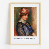 Pierre Auguste Renoir - Jeune femme en corsage bleu, buste 1911