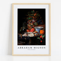 Abraham Mignon - Fruits and oysters