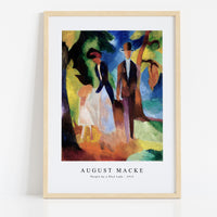 August Macke - People by a Blue Lake 1913