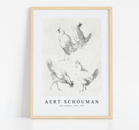 
              Aert schouman - Four chickens-1720-1792
            