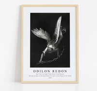 
              Odilon Redon - And I Saw an Angel Come Down From Heaven, Having the Key of the Bottomless Pit and a Great Chain in His Hand 1899
            