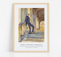 
              John Singer Sargent - Sir Neville Wilkinson on the Steps of the Palladian Bridge at Wilton House (ca. 1904–1905)
            