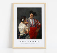 
              Mary Cassatt - Offering the panel to the bullfighter 1873
            