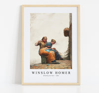 
              winslow homer - Mending the Nets-1882
            