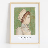 Jan Toorop - Portrait of Nurse Nelly (1894)