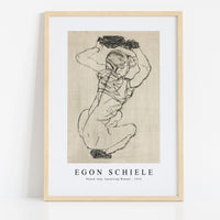 Egon Schiele - Naked lady. Squatting Woman 1914