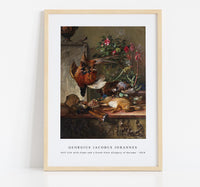 
              Georgius Jacobus Johannes - Still Life with Game and a Greek Stele Allegory of Autumn (1818)
            