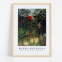 Henri Rousseau - Monkeys and Parrot in the Virgin Forest (Singes et perroquet dans la forêt vierge)1905-1906