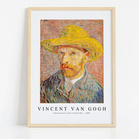 Vincent Van Gogh - Self-portrait with a Straw Hat 1887