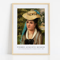 Pierre Auguste Renoir - Lise in a Straw Hat (Jeune fille au chapeau de paille) 1866