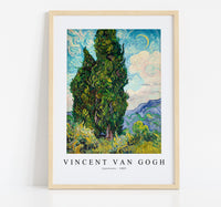 
              Vincent Van Gogh - Cypresses 1889
            