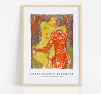 
              Ernst Ludwig Kirchner - Love scene (Liebesszene) 1908
            