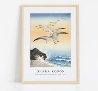 
              Ohara Koson - Five seagulls above turbulent sea (1900 - 1930) by Ohara Koson (1877-1945)
            