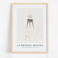 Alphonse Mucha - Stool for Fouquet boutique 1869-1939