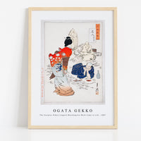 Ogata Gekko - The Sculptor Hidari Jingorō Watching his Work Come to Life (ca. 1887)