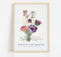 
              Sientje Van Houten - New Year's Greeting with Anemones 1897
            