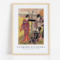 Utamaro Kitagawa - Gotenyama no Hanami Hidari 1753-1806