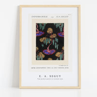 E.A.Seguy - Tree pochoir pattern in oriental style