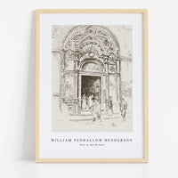 william penhallow henderson - Door at San Michele
