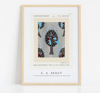 
              E.A.Seguy - Art Nouveau bird pattern pochoir print in oriental style
            
