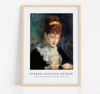 
              Pierre Auguste Renoir - Woman Crocheting (Femme faisant du crochet) 1877
            