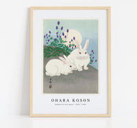 
              Ohara Koson - Rabbits at full moon (1920 - 1930) by Ohara Koson (1877-1945)
            