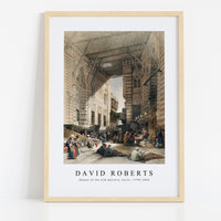 David roberts - Bazaar of the silk mercers, Cairo-1796-1864