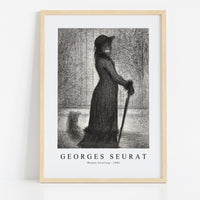 Georges Seurat - Woman Strolling 1884