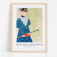 Edward Penfield - Woman holding umbrella 1896