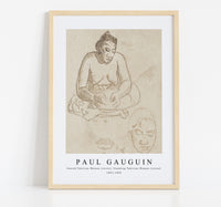 
              Paul gauguin - Seated Tahitian Woman (recto); Standing Tahitian Woman (verso) 1891-1893
            