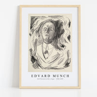 Edvard Munch - Self-Portrait with a Cigar 1908-1909