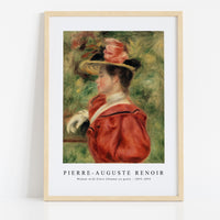 Pierre Auguste Renoir - Woman with Glove (Femme au gant) 1893-1895