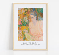 
              Jan Toorop - Portrait of Mrs Marie Jeannette de Lange (1900)
            