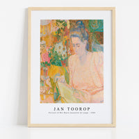 Jan Toorop - Portrait of Mrs Marie Jeannette de Lange (1900)