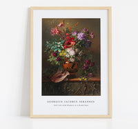 
              Georgius Jacobus Johannes - Still Life with Flowers in a Greek Vase
            